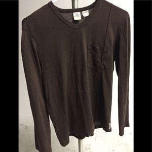 Brown Armani Exchange shirt